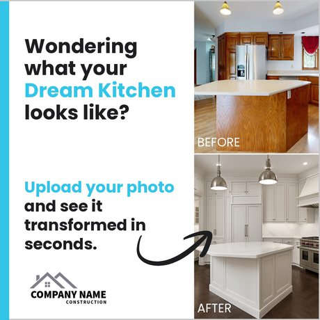 Sample social post: Wondering what your dream kitchen looks like?
